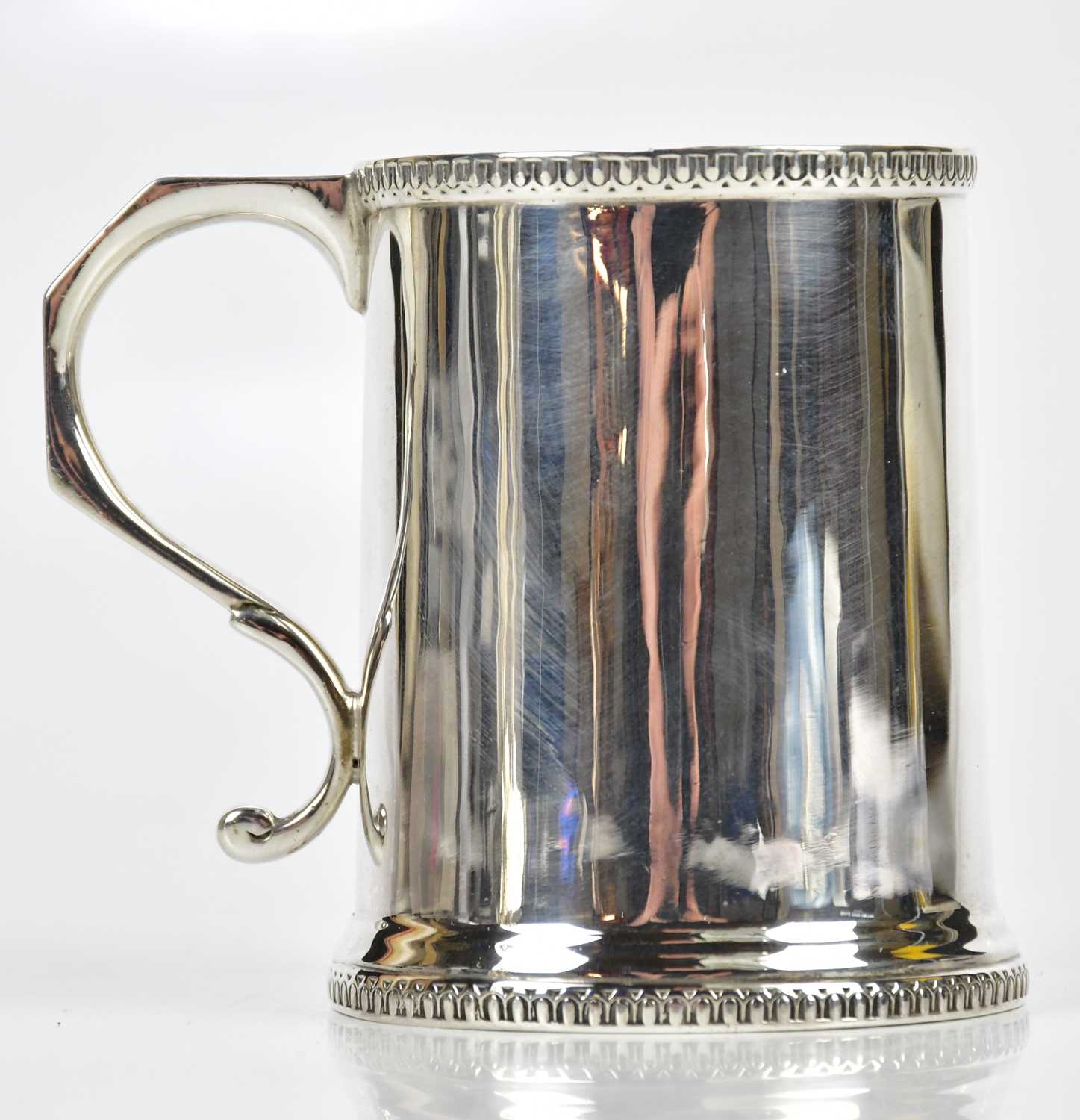 Lot 2220 - A George V hallmarked silver christening mug,...