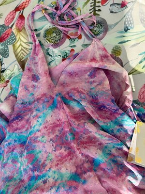 Lot 10 - SOPHIE ALEXIA; a Liquid Rainbow Ibiza dress,...