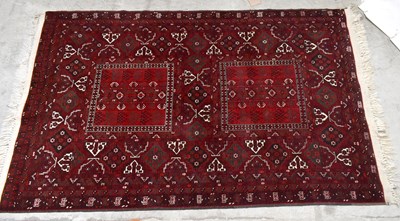 Lot 2326 - A good quality Bokhara type rug, decorated...