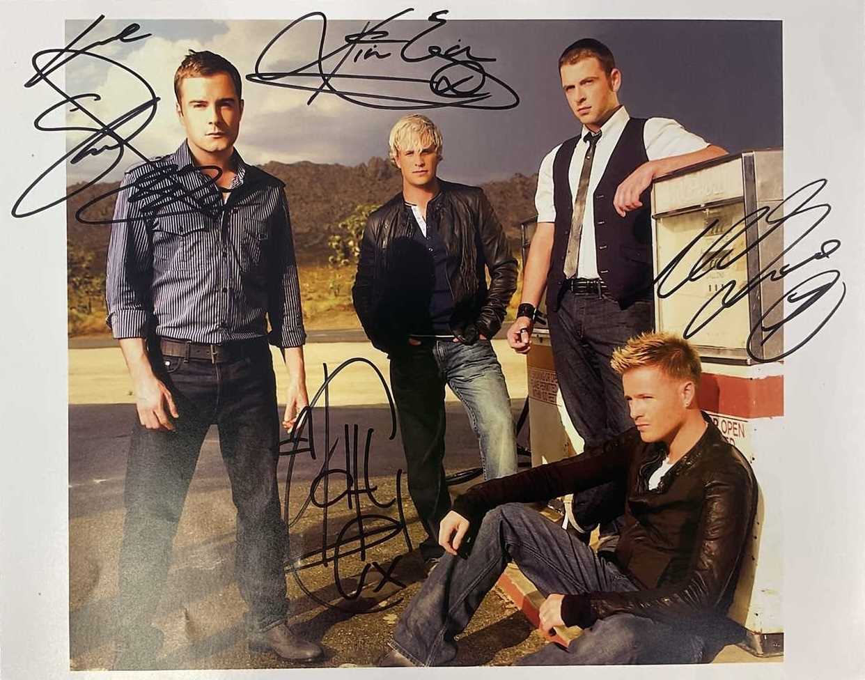 Lot 1765 - WESTLIFE; a colour photo promotional image...