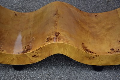 Lot 16 - An Art Deco style bird'seye maple veneered...