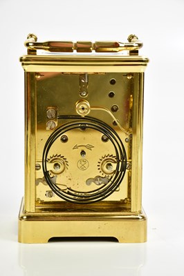 Lot 708 - L'EPEE; a modern brass carriage clock, height...