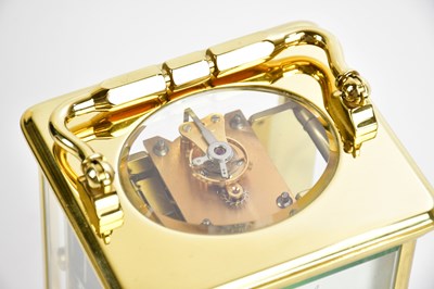 Lot 708 - L'EPEE; a modern brass carriage clock, height...