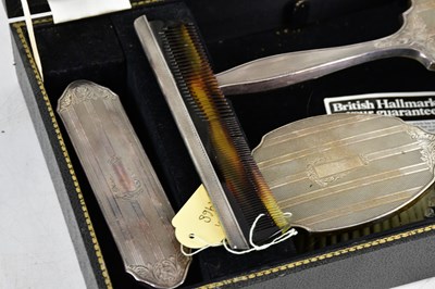 Lot 118 - W I BROADWAY; a cased Elizabeth II hallmarked...