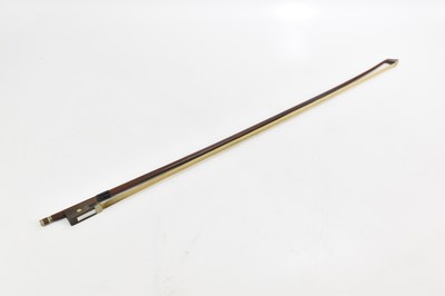 Lot 1562 - A full size French violin with one-piece back...