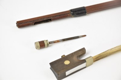 Lot 1562 - A full size French violin with one-piece back...